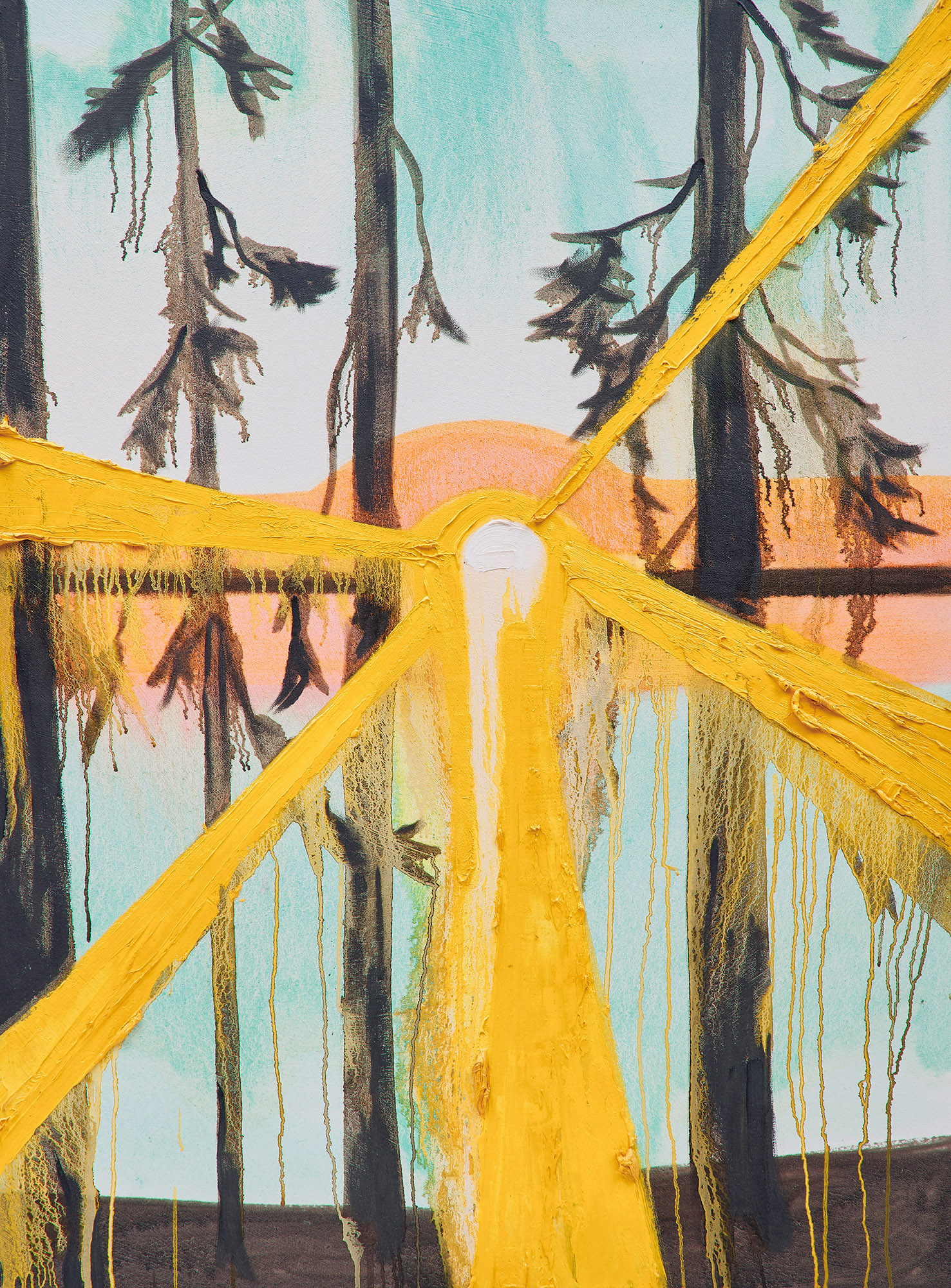 Untitled, Sunset Orange and Teal