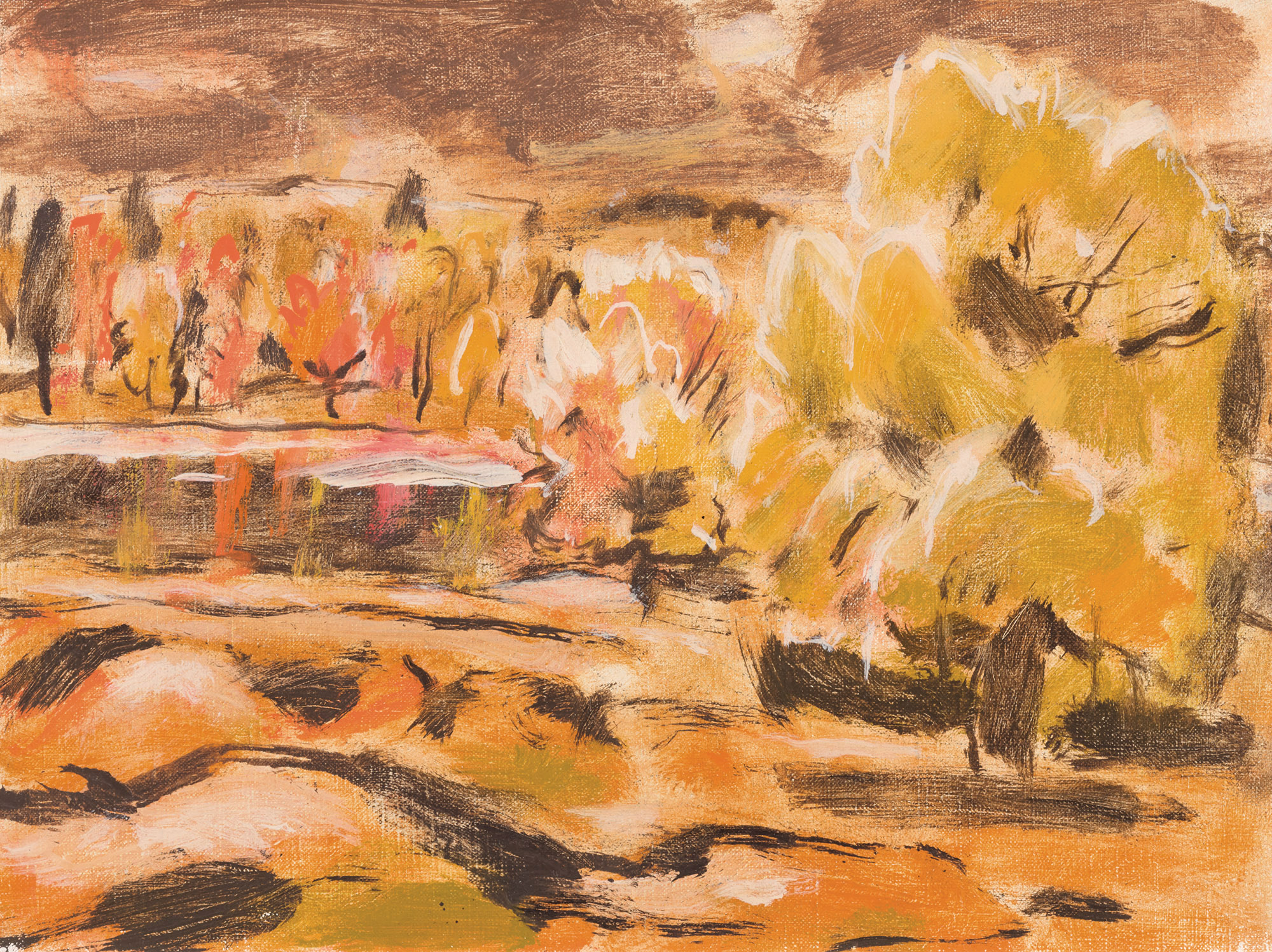 Tree by the River (Stormy October: Gull River)