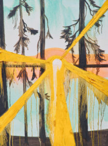 Untitled, Sunset Orange and Teal