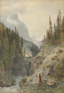 Through the Rocky Mountains, a Pass on the Canadian Highway