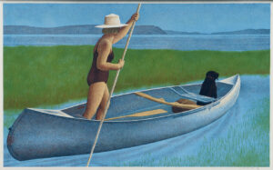 Woman, Dog and Canoe