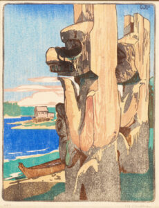 Siwash House Posts - Tsatsisnukomi, B.C.
